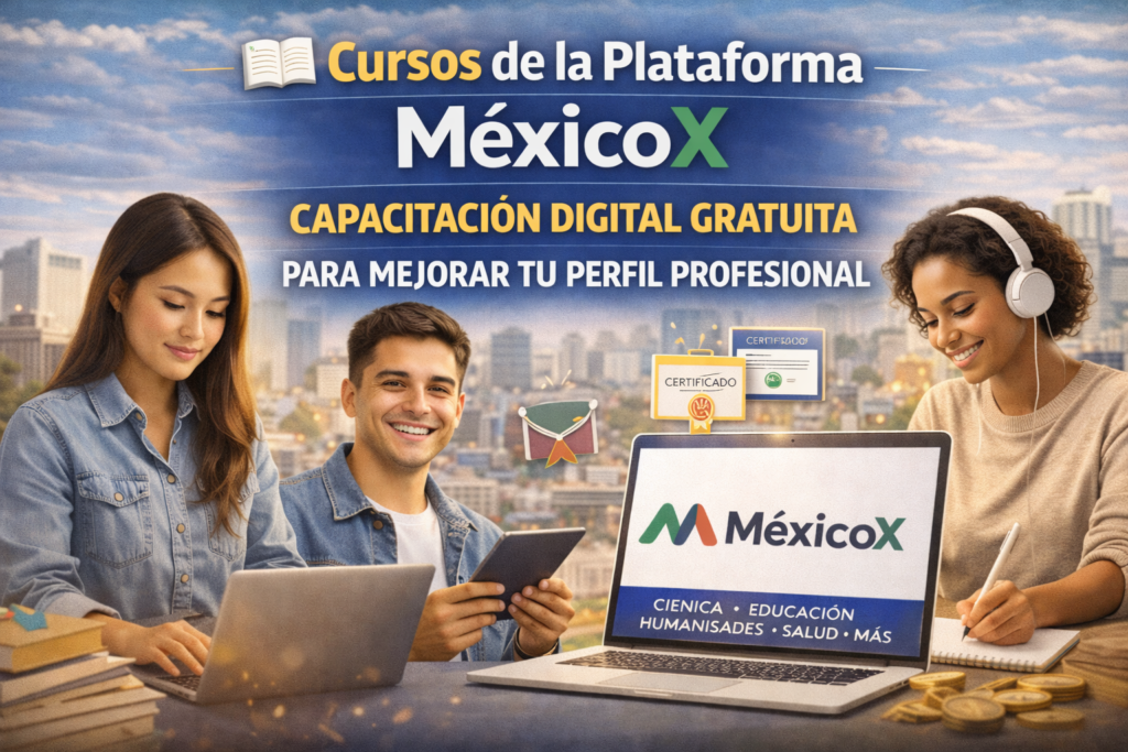 📖 Cursos de la Plataforma MéxicoX: Capacitación digital gratuita para mejorar tu perfil profesional